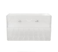 Lipstick Display Box, Dust - Proof Cover Cosmetic Storage Case, Transparent Plastic Makeup Organizer with Elegant Design, Perfect for Lipstick Holder and Cosmetics Storage at