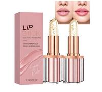 Lipstick for Mature Lips,Color Changing Lipstick For Mature Lips (2pcs) | ph Lip Balm With Gold Flakes, Moisturizing Lip Tint For Women, Transfer proof Clear Lip Stain,Skin-Adaptive Lipstick