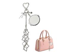 Lipstick Holder Keychain Portable Charm with Mirror