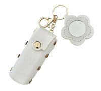 Lipstick Holder Keychain PU Leather Lipstick Case for Purse