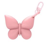 Lipstick Holder Keychain - Silicone Protective Case Clip On Portable Organizer | Cosmetic Storage Accessory, Travel Bag Charm Holder, Makeup Carrying Solution, Cute Butterfly Design Pouch