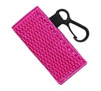 Lipstick Holder Keychain - Stops Makeup Loss, Quilted Mini Pouch Elegant Style, Metal Clip Ring + snapss Button Flap, PU Leather Material Smooth FINISHS Texture | Perfect for Handbags & Travel Purses