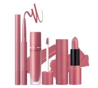 Lipstick Lip Liner Set - Matte Velvet Lipstick Set | Long Lasting Waterproof, Lipliners Pencil For Female Friends Girls Woman Makeup Valentine's Day, Birthday,