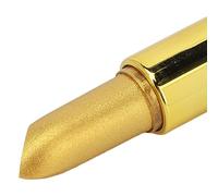 Lipstick, Makeup Metallic Glitter Gold Lipstick, Long Lasting Moisturizing Temperature Color Change Lipstick Cosmetics for Office Work, Dating, Holiday Party