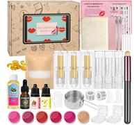 Lipstick Making Kit, Vezerd Make Your Own DIY Lip Gloss Lipgloss Makeup Set, Natural Beauty Creative Lipstick Gifts for Teenage Girls Birthday Presents, Christmas Set for Women Girlfriend