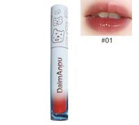Lipstick Matte Texture Lipgloss Sweat Resistant Long Lasting Rose Jelly Lip Glaze Red Lip Makeup
