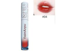 Lipstick Matte Texture Lipgloss Sweat Resistant Long Lasting Rose Jelly Lip Glaze Red Lip Makeup