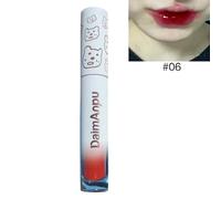 Lipstick Matte Texture Lipgloss Sweat Resistant Long Lasting Rose Jelly Lip Glaze Red Lip Makeup