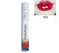 Lipstick Matte Texture Lipgloss Sweat Resistant Long Lasting Rose Jelly Lip Glaze Red Lip Makeup