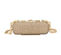 Lipstick Organiser Mini Clutch Light Luxury Fashion Evening Bag Lipstick Cosmetic Bag Full Diamond Popular Hand Bags Personality Shoulder Bags(Gold)