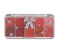 Lipstick Palette, 10-Colour Lip Jelly Tray, Water Light Tint D IY Lip Glaze with Natural Moisture and Does Not Stick to the Cup, 10-Colour Lip Makeup Palette, Lips