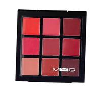 Lipstick Palette Cosmetic Non Sticky Cream Make up Makeup Set for Gift Women 9 colors, 10x10 cm