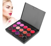 Lipstick Palette - Lip Gloss Palette, Matte Lip Liner | Lipstick Set - Colorful 15 Colors Shade | Matte Stick, Creamy Texture, Long-Lasting Pallet Set For Festival Halloween Paint