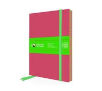 Lipstick Pink & Lime Green Artisan Paperback Notebook