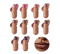 Lipstick Set | 10 Colors Pill Shape Long Lasting Gloss,Lipstick Kit,for Party Wedding Date Holiday Birthday Prom School College Travel
