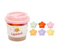 Lipstick Set, 6 Colors Mini Star Shape Long Lasting Capsule Lip Gloss, Cute Matte Lipstick for Women and Girl Lip Beauty Cosmetics Makeup (A)