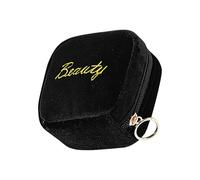 Lipstick Storage Bag,Zipper Travel Pouch - Travel Makeup Cosmetic Pouch Bag Storage Kit for Eyeliner, Eyebrow Pencil, Powder, black, Refer to description, Unisex