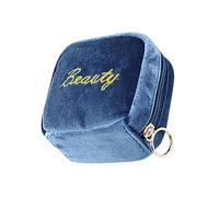 Lipstick Storage Bag, Zipper Travel Pouch - Travel Makeup Cosmetic Pouch Bag Storage Kit for Eyeliner, Eyebrow Pencil, Powder, Blue, Refer to description, Unisex