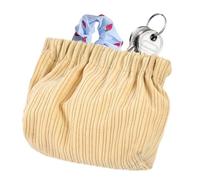 Lipstick Storage Pouch | Small Elastic Hair Tie Organizer Corduroy Storage Bag,Travel Pocket Cosmetic Bag Lipstick for Girl & Women