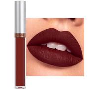 Lipsticks for Women Long Lasting, Matte Dark Brown Red Liquid Lipstick,Waterproof Quick-Drying Non-Sticky Full-Coverage Lip Gloss, Smooth Velvet Lip Gloss Lip Stain