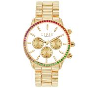 Lipsy Gold Coloured White Dial Bracelet Strap Watch