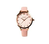 Lipsy Pink Strap Pink Dial Rose Gold Bezel Watch LP965 - Stainless Steel / Mineral Glass