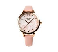 Lipsy Pink Strap Pink Floral Print Dial Watch LP975 - Stainless Steel / Mineral Glass