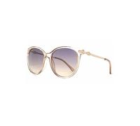 Lipsy Plastic Round Sunglasses with Metal Diamante Pink