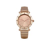 Lipsy Rose Gold Rose Gold Sunray Dial A Stone Set Bezel Watch LP100 - Stainless Steel / Mineral Glass