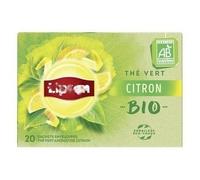 Liptan Green tea lemon x 20 sachets Organic | 39g