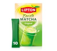 Lipton Barista Matcha Oat Latte, 10 Sticks, Hot or Iced, No Added Sugars