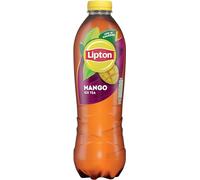 Lipton Mango Bottled Ice Tea 1.25 L (Pack of 6), low calorie soft drink , 100% black tea extract