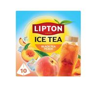 Lipton Ice Tea, Black Tea Peach, 10 pyramid tea bags, Zero Calories, Zero Sugar