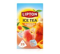 Lipton Ice Tea Dispenser, Black Tea Peach, 25 tea bags, Zero Calories, Zero Sugar