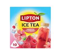 Lipton Ice Tea, Hibiscus Raspberry, 10 pyramid tea bags, Zero Calories, Zero Sugar