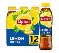 Lipton Ice Tea Lemon Soft Drink 500ml, (Pack of 12)