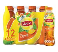 Lipton Ice Tea Peach Still Soft Drink 500ml, (Pack of 12)