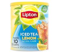 Lipton Iced Tea ,Natural Lemon, Sweetened Iced Tea Powder ,Lemon Flavoured, Powdered Drink Mix- Makes 10 Quarts - Net Weight, 670g