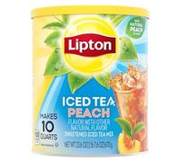 Lipton Iced Tea Peach Drink Mix Powder Makes 10 Quarts 670g Tub