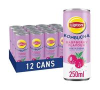 Lipton Kombucha Raspberry, 250ml (Pack of 12)