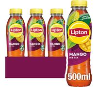 Lipton Mango Bottled Ice Tea 500ml (Pack of 12), low calorie soft drink