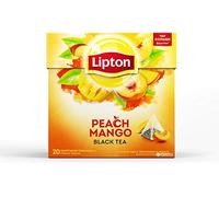 Lipton Peach and Mango Tea Bags - Sealed Boxes of 6 x 20 Bags = 120 Pyramid Tea Bags