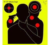 Lipulacer - 12" x 12" Splash Lens, Hostage Rescue, Bright Fluorescent Yellow Shooting Splatter Sticker, 10 Pack