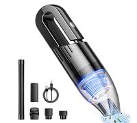 LIPUWS Mini Protable Car Vacuum Cordless,Handheld Vacuum for Quick Cleaning, Hand held vacuuming, Dust Buster Cordless Rechargeable for Car Home and Office, Black, 30x7x7cm (Mini2)