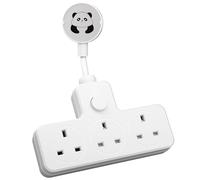 LIPWEL Socket Extension Multi Plug 3 Way Adapter UK Multiple Surge Protector Extension Lead Power Strip Adapter with Main Switch & Rotating Connector, 13A 3250W Heavy Duty Power Strip, White