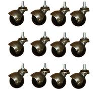 LIQONWAG Bronze Baller Wheels, 2-Incher Wheels, Antiqued Ballersnitureers, Threaded Rod Mounting M8/M10Mm, Office Chairer Wheel, Sofaer Wheels, Coffee Table Cas/M8/12 Pcs