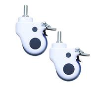 LIQONWAG Caster Polyurethane Swivelwheels 3/4/5 inch Equipment Wheel Screw with Brakenitureer Trolley Universal Wheel Mute 2 Pieces/Brake/3Inch