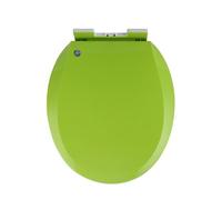 LIQONWAG Color Round Toilet Seat with Easy Clean & Top Fixed Hinge, Round Soft Close Toilet Seat, Quick Release/Green