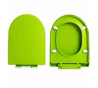 LIQONWAG Colored Toilet Seat D Ssoft Close Toilet Seat with Quick Release, Easy Installation with Top Fixing & Adjustable Hinges, Colored Pp Material/Green
