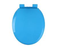 LIQONWAG Colored Toilet Seat Round 360 * 410Mm, Slow Close Toilet Seat, Fit Round and Standard Toilets, Quick Release Hinges for Easy Clean, Easy Installing, Never Loosen/Blue